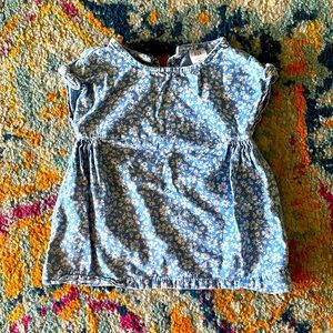 Blue Floral Baby Gap Top